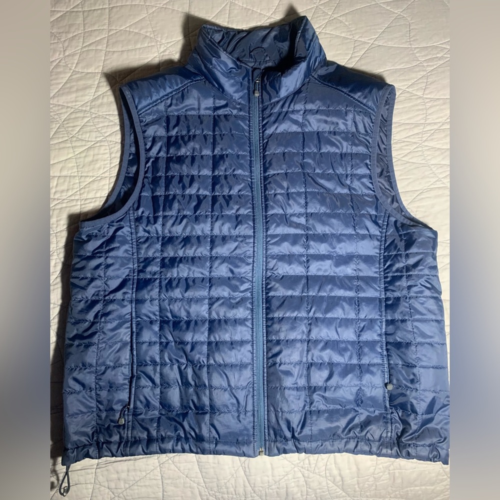 Lands’ End Men’s Lightweight Puffer Vest, Navy, size XL 46/48